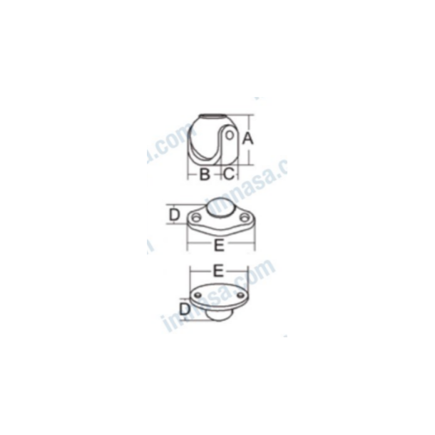 Fermeture magnétique porte/fenêtre 33 mm