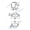 Fermeture magnétique porte/fenêtre 33 mm