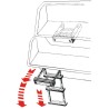 Echelle télescopique escamotable Inox 4 marches
