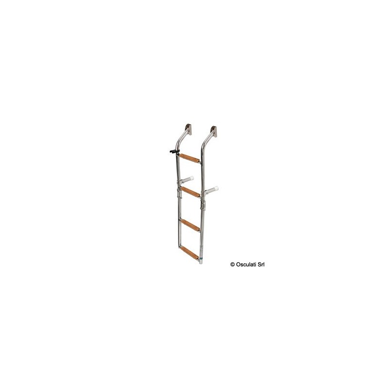 Echelle en Inox et bois 4 marches