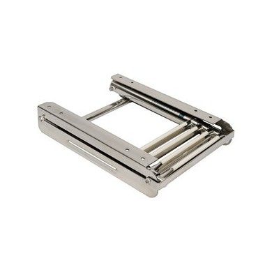 Echelle télescopique escamotable Inox 3 marches