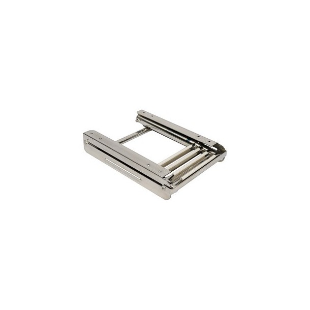 Echelle télescopique escamotable Inox 3 marches Echelle télescopique escamotable Inox 3 marches