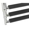 Echelle télescopique de plateforme Inox 4 marches - Large