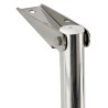 Echelle télescopique de plateforme Inox 4 marches - Large