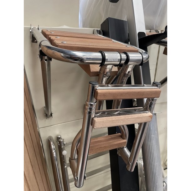 Plateforme de bain avec échelle en bois 3 marches