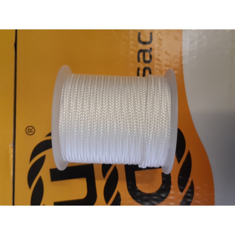 Bobine de Garcette  3 mm  blanc