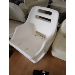 Siège rotomoulé polyéthylène blanc