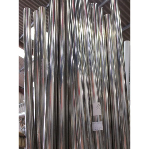 Tube Inox AISI 316 qualité marine de 2 M - Ø22, 25  ou 30 mm